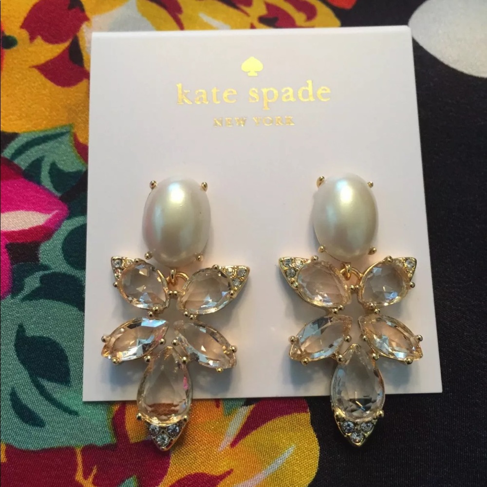 Kate Spade Blushing Blooms Pearl Earrings